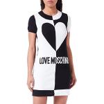 Robes de créateur Moschino Love Moschino blanches à manches courtes à manches courtes Taille S look casual pour femme 
