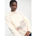 Sweats de créateur Moschino Love Moschino blancs métalliques à capuche Taille L look casual pour femme 