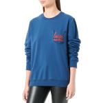 Sweats à col rond de créateur Moschino Love Moschino bleus à manches longues à col rond Taille XL look fashion pour femme 
