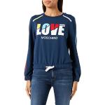 Maillots de sport de créateur Moschino Love Moschino bleus en jersey à manches longues Taille L look fashion pour femme 