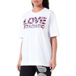 T-shirts de créateur Moschino Love Moschino blancs à logo à manches courtes à manches courtes Taille XXL look fashion pour femme 