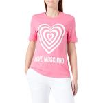 T-shirts de créateur Moschino Love Moschino rose fushia à manches courtes à manches courtes Taille S look fashion pour femme 