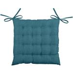 Galettes de chaise Lovely Casa turquoise en polyester 40x40 cm 