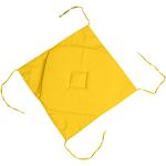 Galettes de chaise Lovely Casa jaunes en polyester 40x40 cm 