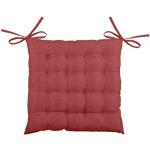 Galettes de chaise Lovely Casa rouges en polyester moelleuses 40x40 cm modernes 