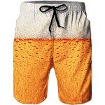 Shorts de bain en polyester à motif loups Taille XXL look fashion pour homme 
