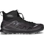 Chaussures de randonnée Lowa noires en gore tex étanches à lacets pour homme 