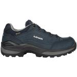 Chaussures de randonnée Lowa Renegade bleues en nubuck en gore tex Pointure 37 pour femme en promo 