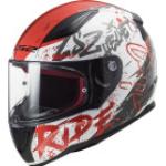 LS2 casque intégral FF353 NAUGHTY blanc-rouge XS