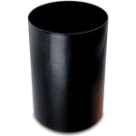 Lufer Monza 36886 Corbeille à papier hauteur 30 cm diamètre 21,5/24,5 fibre en cuir noir