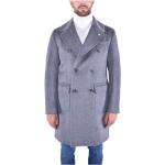 Luigi Bianchi Mantova - Coats > Double-Breasted Coats - Gray -