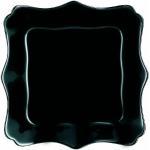 Assiettes plates Luminarc noires made in France en lot de 6 diamètre 26 cm 