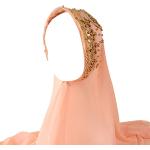 Hijabs rose bonbon en mousseline à perles Tailles uniques look fashion pour femme 