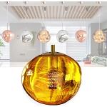 Suspensions en verre ampoules E27 dorées en verre modernes 