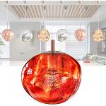 Suspensions en verre ampoules E27 rouges en verre modernes 