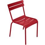 Chaises de jardin Fermob Luxembourg rouge coquelicot made in France 