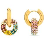 Boucles d'oreilles Luxenter en or 18 carats look fashion pour femme 