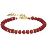 Bracelets Luxenter en résine à perles fantaisie 18 carats pour femme 