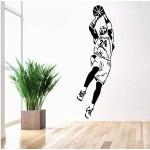 LYCsticker Autocollant mural sportif en vinyle NBA Kobe Bryant Black Mamba Papier peint Joueur de basket-ball Décoration d'intérieur Cadeau pour chambre de garçon 42 x 125 cm