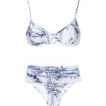 Bas de bikini Lygia & Nanny bleus à motif palmier Taille XXL pour femme en promo 