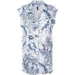 Chemises longues Lygia & Nanny bleu marine à motif palmier stretch Taille XXL classiques pour femme en promo 