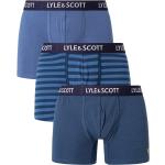 Boxers Lyle & Scott bleus en lot de 3 Taille XXL pour homme en promo 