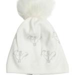 Bonnets d'hiver Rossignol blancs à strass look fashion pour femme 
