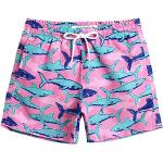 Shorts de bain roses à rayures en polyester à motif requins Taille 5 ans look fashion pour garçon de la boutique en ligne Amazon.fr 