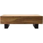 Tables basses carrées marron en bois contemporaines 