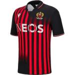 Maillots de Nice Macron noirs à rayures OGC Nice Taille S look fashion 