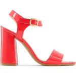 Sandales à talons Made in Italia rouges laquées en cuir synthétique Pointure 40 look fashion pour femme 