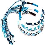 Bracelets bleus inspirations zen brésiliens fait main en lot de 3 look fashion 