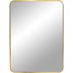 Miroirs rectangulaires dorés en aluminium en promo 