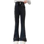 Jeans strectch noirs à franges look fashion pour fille en promo de la boutique en ligne Amazon.fr 