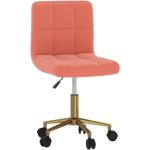 MAG - CHIC Chaise de bureau - Fauteuil de bureau pivotante 360 degrés Rose Velours, desgin pratique J 476