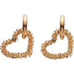 Boucles d'oreilles en or Magda Butrym jaunes en cristal 24 carats look fashion pour femme 
