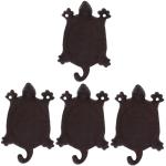Porte-manteaux muraux en fer forgé à motif tortues modernes 