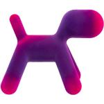 MAGIS chien abstrait PUPPY SMALL VELVET (Violet / Fuchsia - Polythylne effet velours)