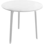 Magis Table First - Table Ronde plateau de table blanc MDF H 75cm / Ø 80cm