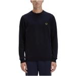 Pulls Fred Perry bleus à col rond Taille L look fashion pour homme 