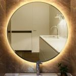 Miroirs de salle de bain blancs biseautés modernes 