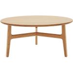 Tables basses rondes marron en bois massif enduites diamètre 85 cm modernes 