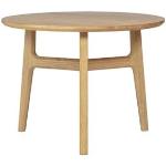 Tables rondes marron en bois massif enduites diamètre 60 cm modernes 