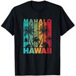 Mahalo Hawaii Pride Shirt Retro Vintage Hawaiian Shirt Faded T-Shirt