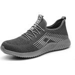 Chaussures de travail  gris acier avec embout acier pour pieds larges Pointure 42 look fashion pour femme 