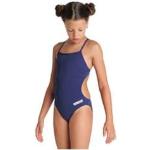 Maillot de bain 1 piece fille arena team swimsuit challenge solid bleu