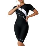 Bikinis push-up noirs patchwork à paillettes en lot de 1 Taille S plus size look sportif pour femme 