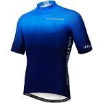 Maillots de cyclisme bleus respirants Taille M look fashion pour homme 