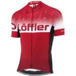 Maillots de cyclisme Löffler rouges en jersey à manches courtes Taille L pour homme 