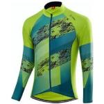 Maillots de cyclisme Löffler verts en jersey à manches longues Taille XXL pour femme 